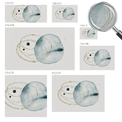 Fototapete in 3D-Optik mit abstraktem Verbindungsmotiv