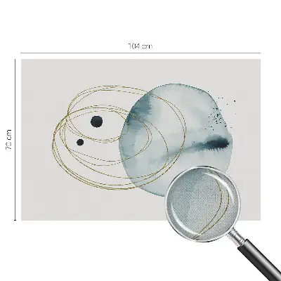 Fototapete in 3D-Optik mit abstraktem Verbindungsmotiv