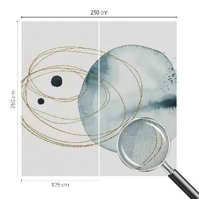 Fototapete in 3D-Optik mit abstraktem Verbindungsmotiv