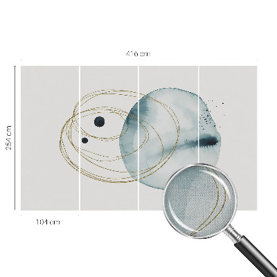 Fototapete in 3D-Optik Abstrakte Verbindung