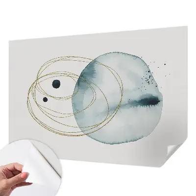 Fototapete in 3D-Optik mit abstraktem Verbindungsmotiv