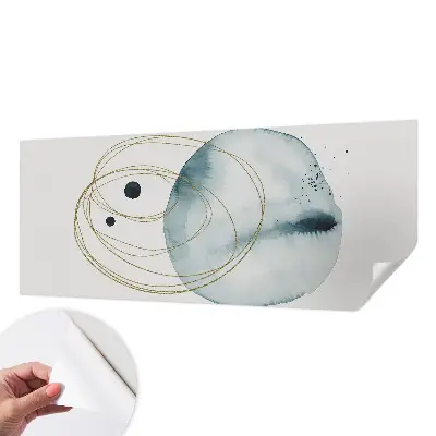 Fototapete in 3D-Optik mit abstraktem Verbindungsmotiv