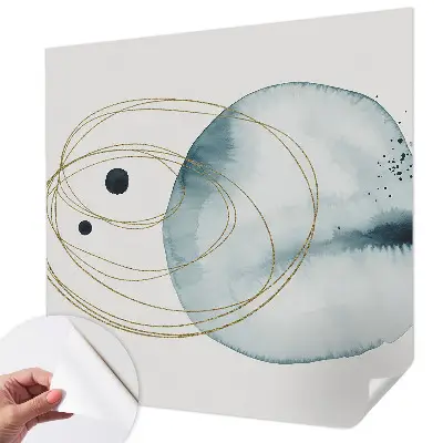 Fototapete in 3D-Optik mit abstraktem Verbindungsmotiv