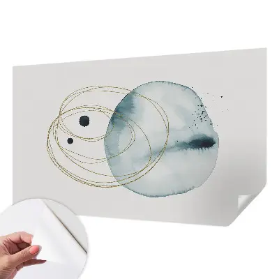 Fototapete in 3D-Optik mit abstraktem Verbindungsmotiv