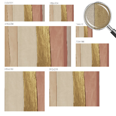 Moderne Fototapete nach Maß Wellenstreifen