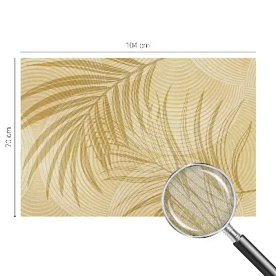 Selbstklebende Fototapete fürs Wohnzimmer mit tropischem Design