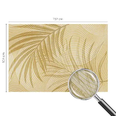 Selbstklebende Fototapete fürs Wohnzimmer mit tropischem Design