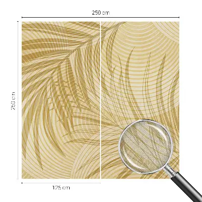 Selbstklebende Fototapete fürs Wohnzimmer mit tropischem Design