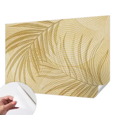 Selbstklebende Fototapete fürs Wohnzimmer mit tropischem Design