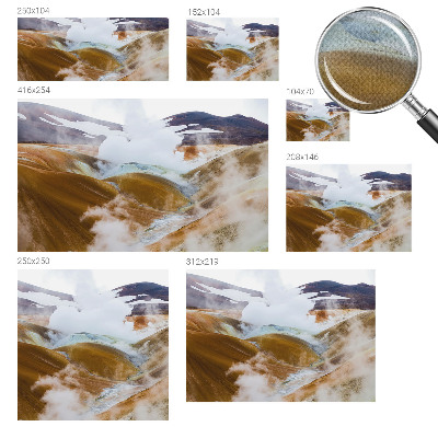 Vintage tapete Vulkanhügel