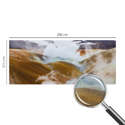 Vintage tapete Vulkanhügel