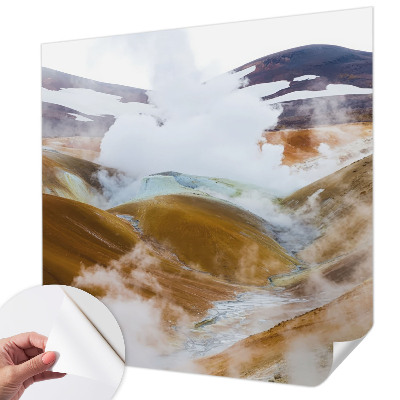 Vintage tapete Vulkanhügel