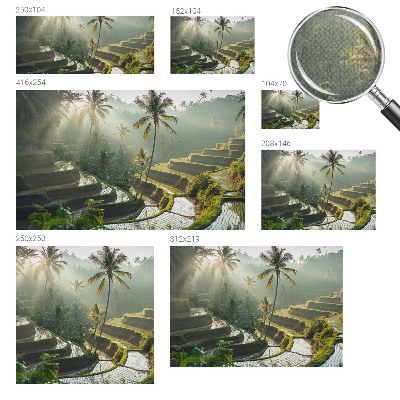 Selbstklebende Fototapete für die Wand Paradiesterrassen