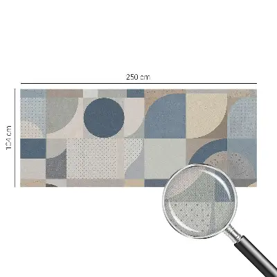 Fototapete in 3D-Optik mit geometrischem Mosaikmotiv