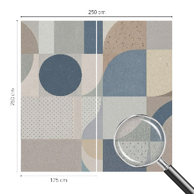 Fototapete in 3D-Optik Geometrisches Mosaik