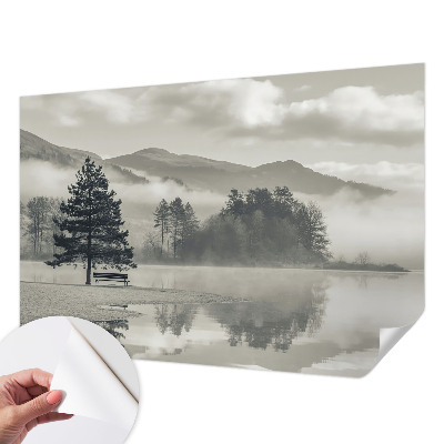 68D-Fototapete fürs Schlafzimmer mit romantischer Landschaft