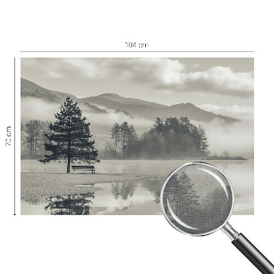 68D-Fototapete fürs Schlafzimmer mit romantischer Landschaft