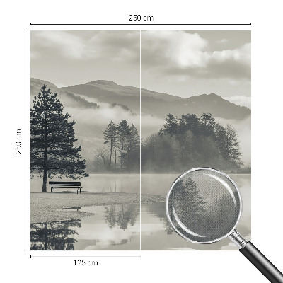 68D-Fototapete fürs Schlafzimmer mit romantischer Landschaft