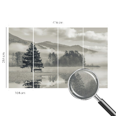 68D-Fototapete fürs Schlafzimmer Romantische Landschaft