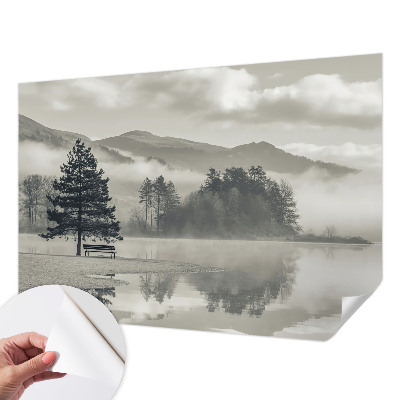 68D-Fototapete fürs Schlafzimmer mit romantischer Landschaft