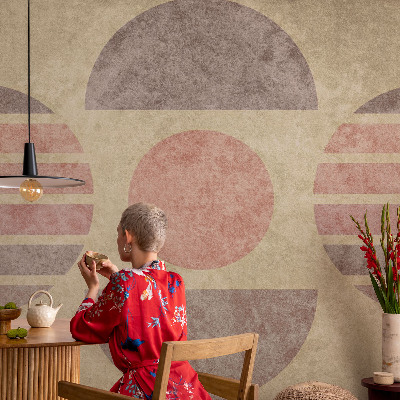 Motivtapete fürs Wohnzimmer Geometrische Formen