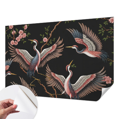 Hochwertige Bildtapete Blumenmuster