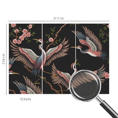 Hochwertige Bildtapete Blumenmuster