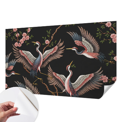 Hochwertige Bildtapete Blumenmuster