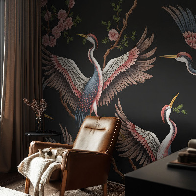 Hochwertige Bildtapete Blumenmuster