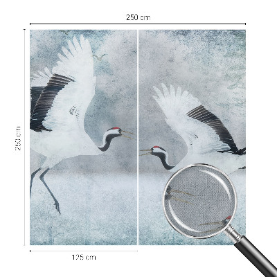 Selbstklebende Fototapete Harmonische Kraniche