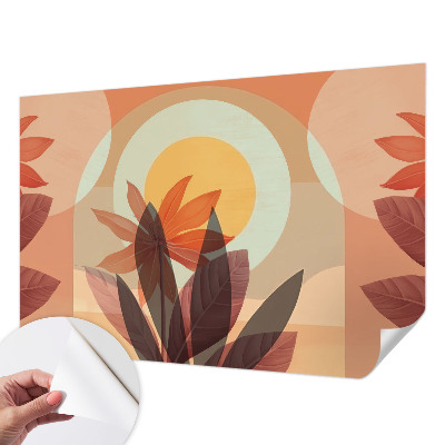 Fototapete nach Maß mit floral-abstraktem Motiv