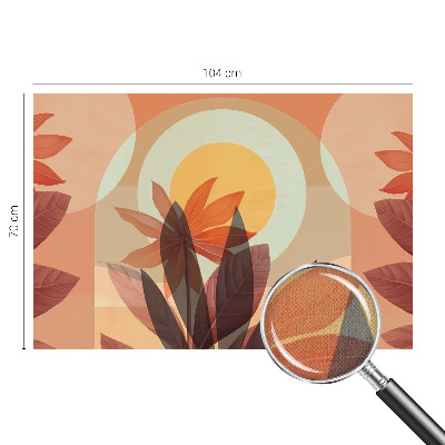 Fototapete nach Maß mit floral-abstraktem Motiv