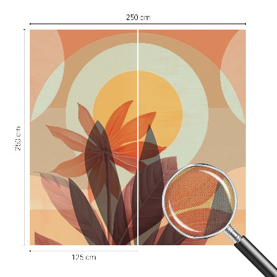 Fototapete nach Maß mit floral-abstraktem Motiv