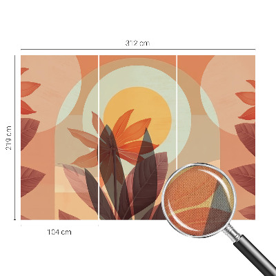 Fototapete nach Maß mit floral-abstraktem Motiv