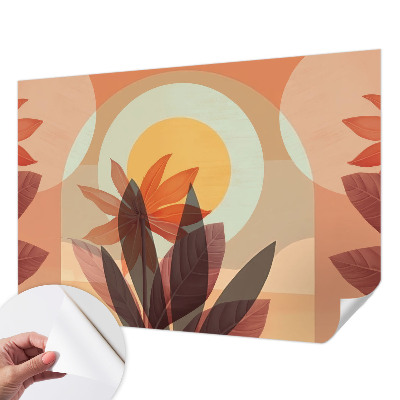 Fototapete nach Maß mit floral-abstraktem Motiv