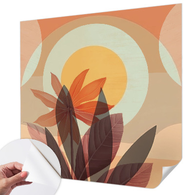 Fototapete nach Maß mit floral-abstraktem Motiv