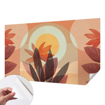 Fototapete nach Maß mit floral-abstraktem Motiv