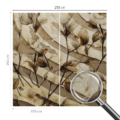 Motivtapete fürs Wohnzimmer Klassische Flora