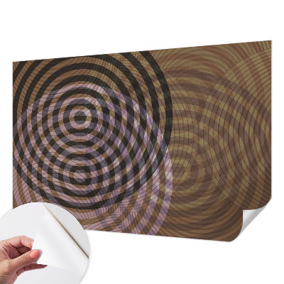Motivtapete nach Maß mit hypnotisierenden Kreisen als Muster