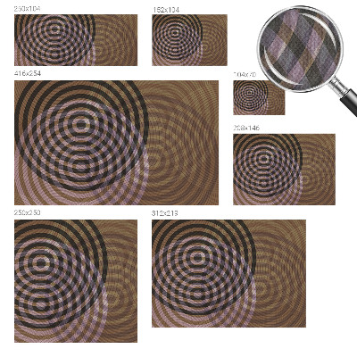 Motivtapete nach Maß mit hypnotisierenden Kreisen als Muster