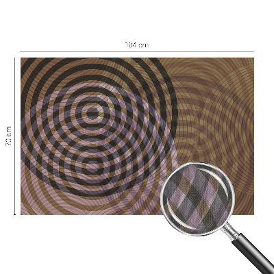 Motivtapete nach Maß mit hypnotisierenden Kreisen als Muster