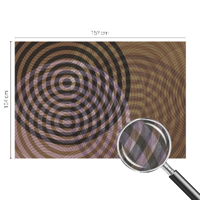 Motivtapete nach Maß mit hypnotisierenden Kreisen als Muster