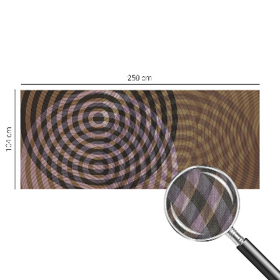 Motivtapete nach Maß mit hypnotisierenden Kreisen als Muster
