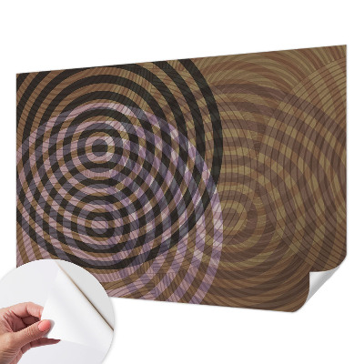 Motivtapete nach Maß mit hypnotisierenden Kreisen als Muster
