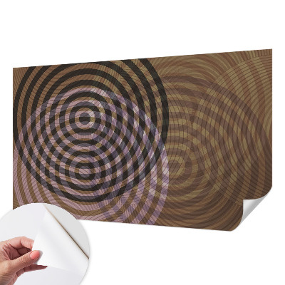 Motivtapete nach Maß mit hypnotisierenden Kreisen als Muster