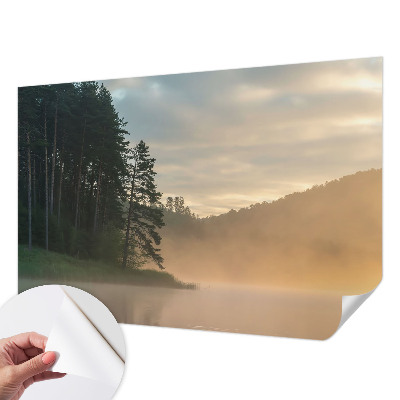 Moderne Fototapete nach Maß mit dem Motiv „nebliger Morgen“