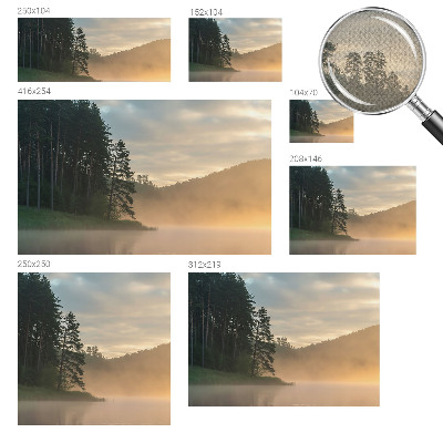 Moderne Fototapete nach Maß mit dem Motiv „nebliger Morgen“