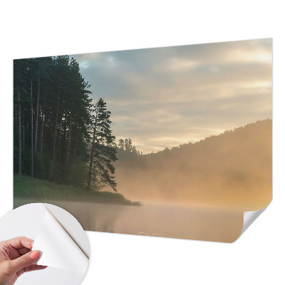 Moderne Fototapete nach Maß mit dem Motiv „nebliger Morgen“