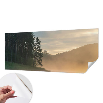 Moderne Fototapete nach Maß mit dem Motiv „nebliger Morgen“