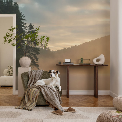 Moderne Fototapete nach Maß Nebliger Morgen